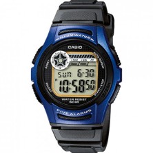 Reloj Casio w-213-2aves&nbsp;&nbsp;&nbsp;&nbsp;&nbsp; <BR>Reloj digital unisex con resina en color azul y negro. <BR>Este reloj 