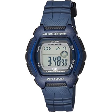 Reloj digital casio para hombre en color azul<BR>Correa de caucho y resistencia al agua de 100 metros<BR>Posee Alarma, Calendari
