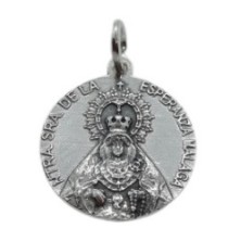 <STRONG>Medalla Virgen de la esperanza de Málaga</STRONG> plata 17 mm. <BR>Esta medalla religiosa de <STRONG>Nuestra Sra de la e