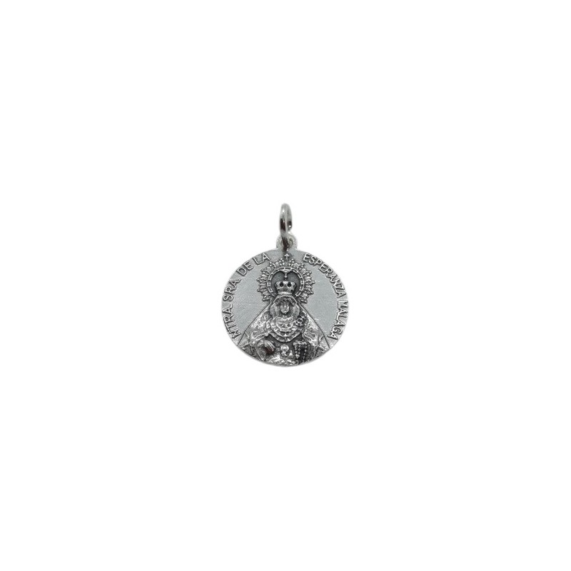 Medalla <STRONG>Virgen de la Esperanza de Málaga</STRONG> plata 21 mm.&nbsp;&nbsp;&nbsp;&nbsp;&nbsp;&nbsp;&nbsp;&nbsp;&nbsp;&nbs