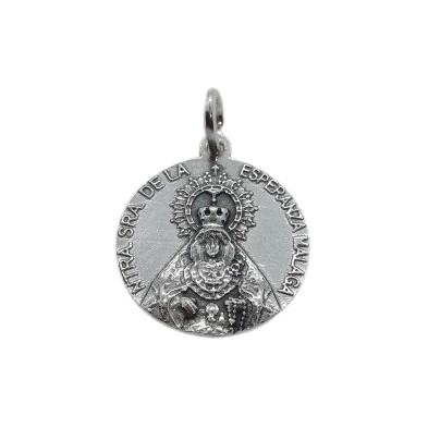 Medalla <STRONG>Virgen de la Esperanza de Málaga</STRONG> plata 21 mm.&nbsp;&nbsp;&nbsp;&nbsp;&nbsp;&nbsp;&nbsp;&nbsp;&nbsp;&nbs