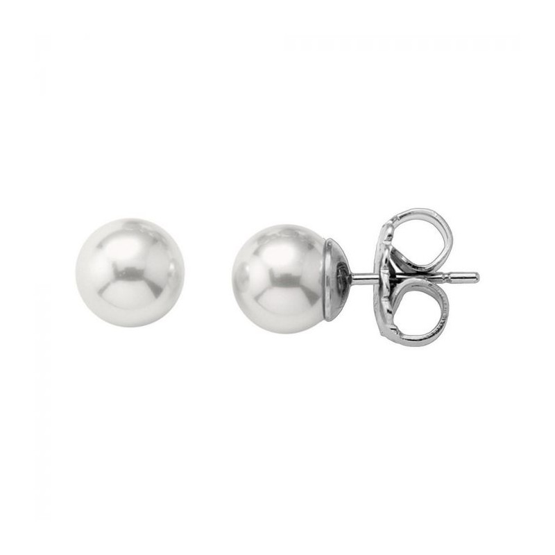 <STRONG>Pendiente Perlas Majorica 10mm 00326.01.2.000.701.1</STRONG> <BR>Fabricado en plata rodiada con una perla Majorica de 10