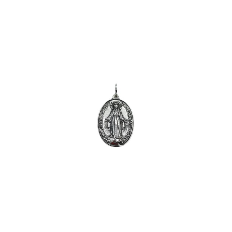 <STRONG>Medalla plata Virgen de la Milagrosa 30 mm.</STRONG>&nbsp; <BR>Esta medalla de la Virgen de la milagrosa es de<STRONG> p