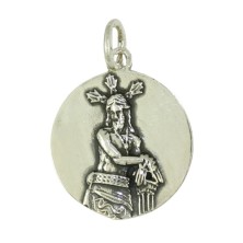 <STRONG>Medalla Cristo de los Gitanos plata 18 mm.<BR></STRONG>Esta medalla del cristo de los gitanos mide 18 mm de diamatro y e