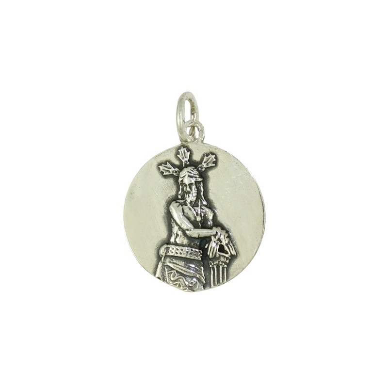 <STRONG>Medalla Cristo de los Gitanos plata 18 mm.<BR></STRONG>Esta medalla del cristo de los gitanos mide 18 mm de diamatro y e