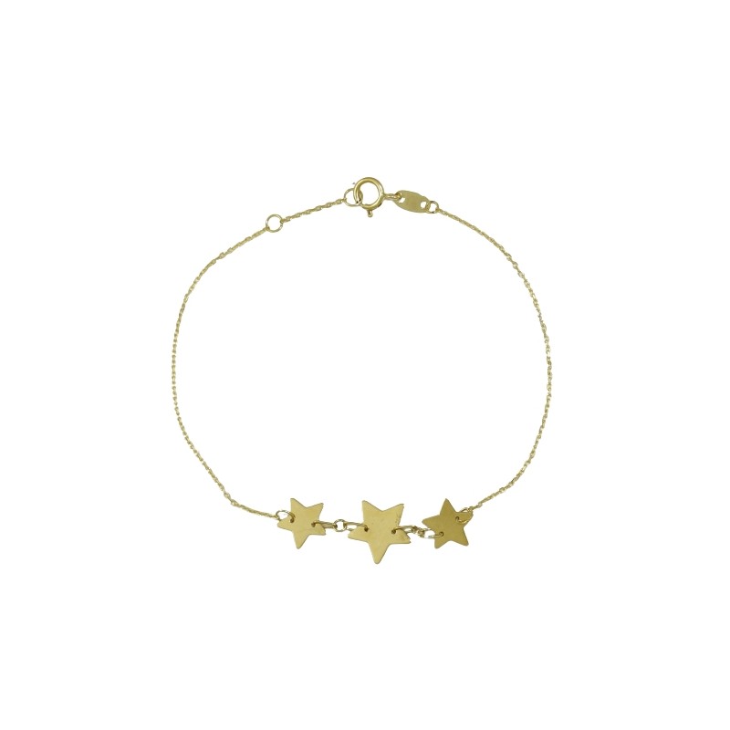 <P><STRONG>Pulsera oro estrellas lisas para mujer</STRONG><BR>Esta <STRONG>pulsera para mujer</STRONG> está fabricada en oro de 