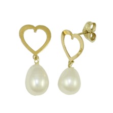 <STRONG>Pendiente oro corazon con perla de mujer</STRONG>&nbsp;&nbsp;&nbsp;&nbsp;&nbsp;&nbsp; <BR>Estos bonitos pendientes para 