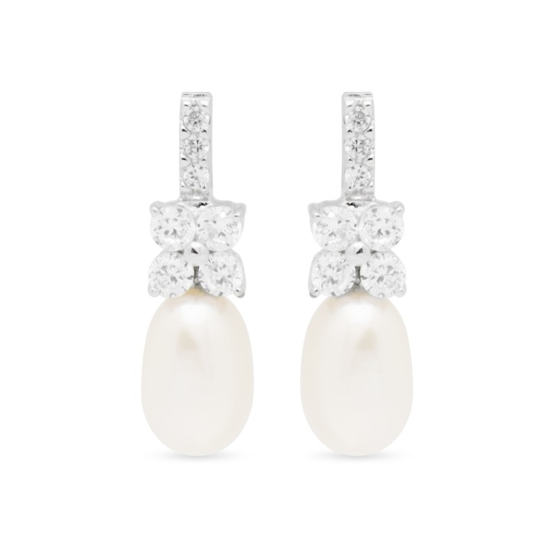 <STRONG>Pendiente de plata con perla para mujer Luxenter EV07311400 <BR></STRONG>Estos elegantes <STRONG>pendientes de plata par