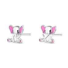 <STRONG>Pendiente plata elefante rosa</STRONG>&nbsp;&nbsp;&nbsp; <BR>Estos graciosos <STRONG>pendientes con forma de elefante</S