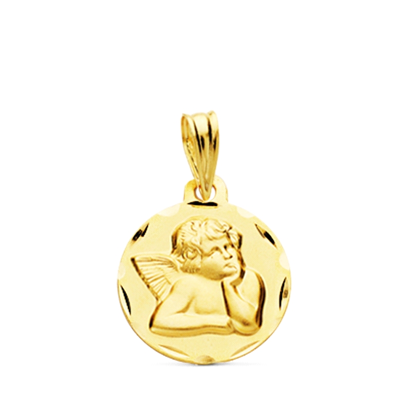 <STRONG>Medalla bebe&nbsp;oro 18 kilates</STRONG>. <STRONG>Medalla&nbsp;angel de la guarda oro</STRONG>&nbsp;con forma&nbsp;circ