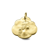 <STRONG>Medalla oro angel de la guarda nube Argyor</STRONG><BR>Esta medalla de niño de la marca<STRONG> Argyor</STRONG> tiene en