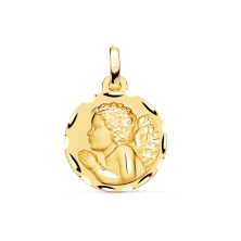 <STRONG>Medalla bebe oro</STRONG> angel . <STRONG>Medalla para bebe de oro</STRONG> con forma circular, el motivo es un angelito