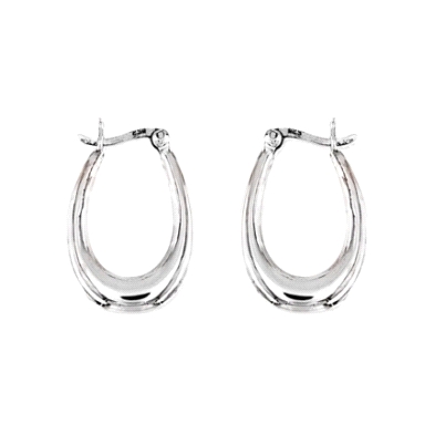 <STRONG>Pendiente plata oro oval mujer</STRONG>. Estos <STRONG>pendientes de plata para mujer tienen forma oval</STRONG> y cierr