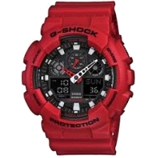 Reloj Casio G-Shock GA-100B-4AER<BR>Cristal mineral con caja y correa de resina<BR>Funcion de hora universal, 5 alarmas diaria, 