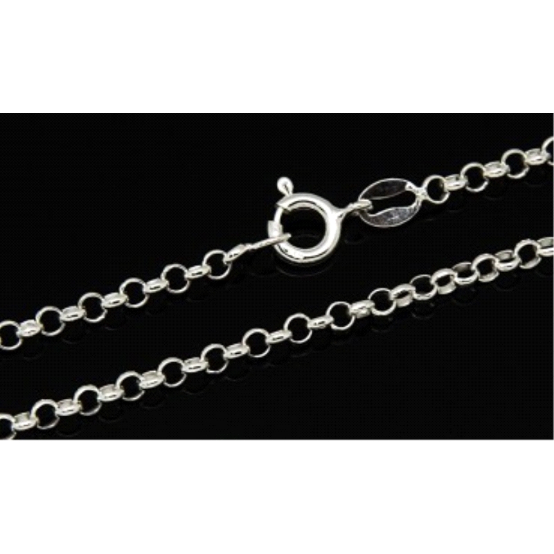 <STRONG>Cadena plata rolo 60 cm</STRONG>. Esta <STRONG>cadena de plata modelo rolo</STRONG> tiene un largo de 60cm y un grueso d