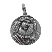 Medalla de plata Virgen del Amparo 18mm