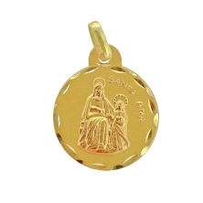 <P><STRONG>Medalla Santa Ana.<BR></STRONG>Esta <STRONG>medalla religiosade Santa Ana</STRONG> es redonda y tiene un diametro de 