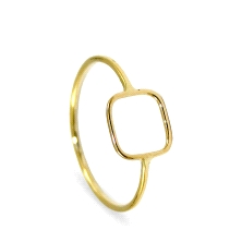 <STRONG>Anillo oro mujer cuadrado calado</STRONG>. <STRONG>Anillo</STRONG> de <STRONG>mujer</STRONG> con frente <STRONG>cuadrado