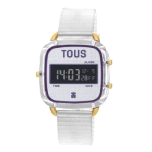 Reloj Tous&nbsp;200351056 -Logo Fresh blanco<BR>Reloj Tous D-Logo Fresh&nbsp;blanco de acero inoxidable<BR>Correa de silicona en