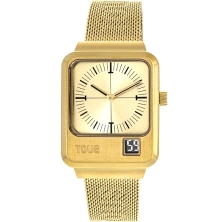 Reloj Tous 30058010 Mars Dorado<BR>Reloj Tous Mars acero Dorado<BR>Brazalete y caja de acero dorado<BR>Diametro de la caja 30.5 