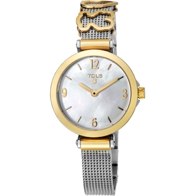 Reloj Tous 700350165<BR>Correa de acero inoxidable de malla con charms en dorado.Analógico<BR>Elegante y moderno que no te dejar