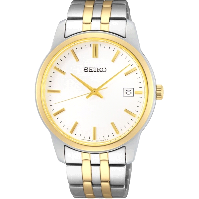 <P>Reloj Seiko SUR402P1 Bicolor <BR>Reloj seiko para hombre bicolor con esfera clara y digitos dorados<BR>Correa de acero con 2 