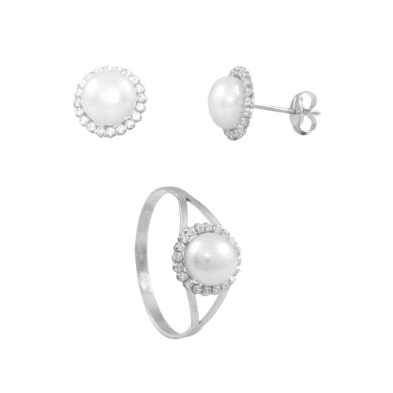 <p>Fabricado en Oro blanco de 18 Kilates (7) <br />Tamaño 9 mm. Cierre presion<br /> Este producto se entrega estuchado y envuel