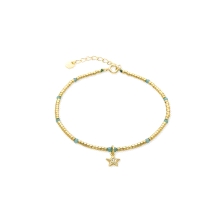 Pulsera luxenter con estrella<BR>Pulsera luxenter con motivo en el centro de una estrella con una circonita en el centro<BR>Fabr