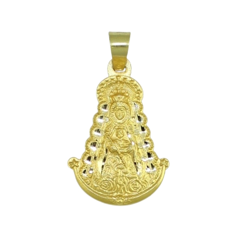 <P>Virgen del Rocío de oro <BR>Virgen del rocio de silueta 33 mm de largo por 20 mm de ancho<BR>Fabricada en oro de 18 kilates</