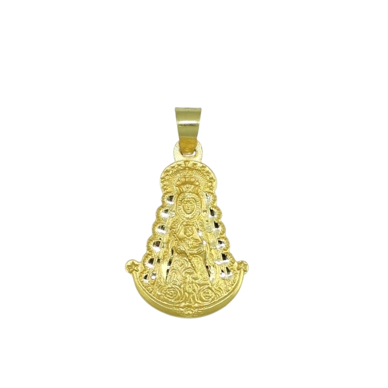 <STRONG>Medalla Virgen del Rocio oro</STRONG> pequeña. Esta <STRONG>medalla de la Virgen del rocio</STRONG> está fabricada en <S