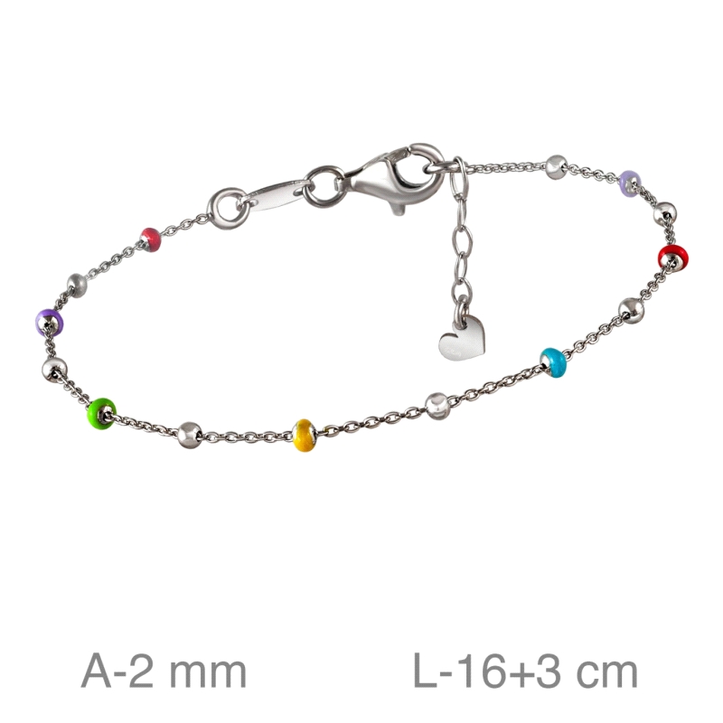 <STRONG>Pulsera</STRONG> bolas colores <STRONG>plata mujer</STRONG>. <STRONG>Pulsera</STRONG>&nbsp;de <STRONG>mujer </STRONG>con