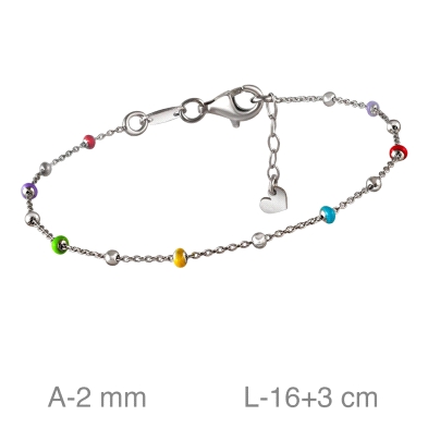 <STRONG>Pulsera</STRONG> bolas colores <STRONG>plata mujer</STRONG>. <STRONG>Pulsera</STRONG>&nbsp;de <STRONG>mujer </STRONG>con