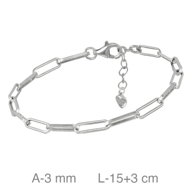 <STRONG>Pulsera plata mujer</STRONG> cadena lisa. <STRONG>Pulsera</STRONG> de<STRONG> muj</STRONG>er fabricada en <STRONG>plata<