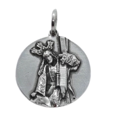 Medalla Cristo de la misericordia, llamado en Málaga El Chiquito.<BR>Fabricada en plata de 1ª Ley. Tamaño 17 mm. Medalla Cristo de la misericordia, llamado en Málaga El Chiquito.<BR>Fabricada en plata de 1ª Ley. Tamaño 17 mm.