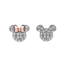 <STRONG>Pendientes plata Disney Minnie y Mickey</STRONG> con circonitas <STRONG>ES00015TZWL.CS</STRONG>. <STRONG>Pendientes Disn