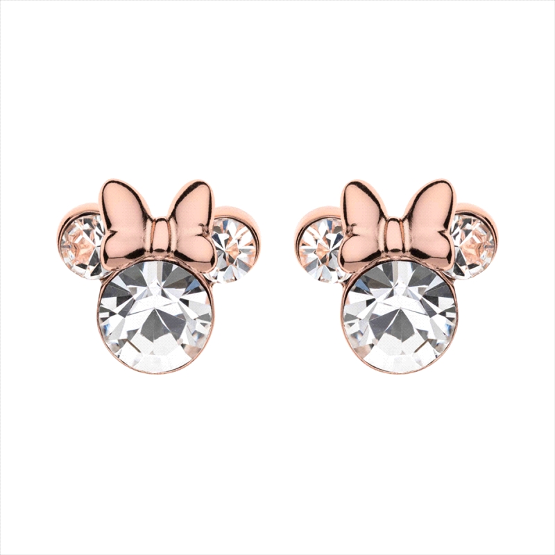 <STRONG>Pendientes Disney Minnie</STRONG> de <STRONG>plata</STRONG> rosada con circonitas <STRONG>ES00003PRWL.CS</STRONG>.&nbsp;