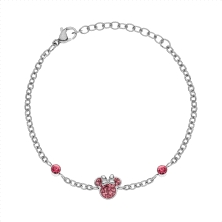 <STRONG>Pulsera Disney Minnie</STRONG> acero rosa <STRONG>B600589RPL-B.CJ</STRONG>. <STRONG>Pulsera</STRONG> de <STRONG>niña Dis