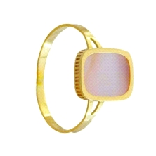 <STRONG>Anillo oro mujer nacar rosa</STRONG>&nbsp; <BR>Esta <STRONG>sortija para mujer</STRONG> es de <STRONG>oro de 18 kilates<