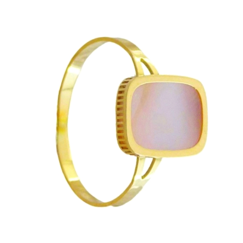 <STRONG>Anillo oro mujer nacar rosa</STRONG>&nbsp; <BR>Esta <STRONG>sortija para mujer</STRONG> es de <STRONG>oro de 18 kilates<