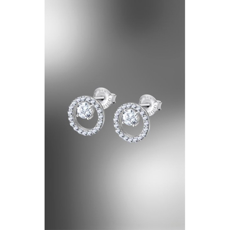 <STRONG>Pendiente plata circulo con circonitas mujer LP3080-4/1</STRONG>&nbsp; <BR>Estos bonitos<STRONG> pendientes para mujer</