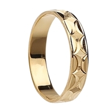 <STRONG>Alianza </STRONG>rayada 4mm <STRONG>oro</STRONG>. <STRONG>Alianza</STRONG> para boda fabricada en<STRONG> oro</STRONG> d