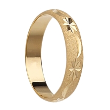 <STRONG>Alianza oro</STRONG> 4mm&nbsp;lunas y estrellas. <STRONG>Alianza</STRONG> para boda de 4mm fabricada en <STRONG>oro</STR