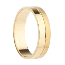 <STRONG>Alianza oro</STRONG> 5mm brillo y&nbsp;brillo esmeril. <STRONG>Alianza</STRONG> para boda fabricada en <STRONG>oro </STR