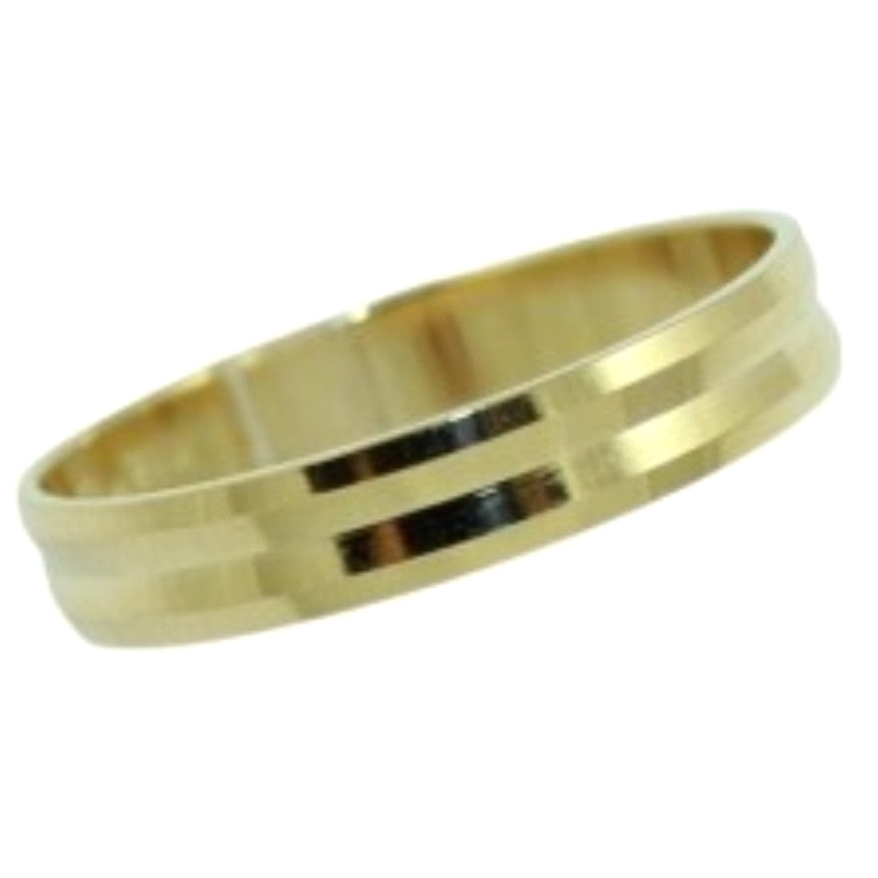 <STRONG>Alianza oro 4 mm con linea mate y brillo<BR></STRONG>Este <STRONG>anillo para boda</STRONG>&nbsp;tiene dos lineas en mat