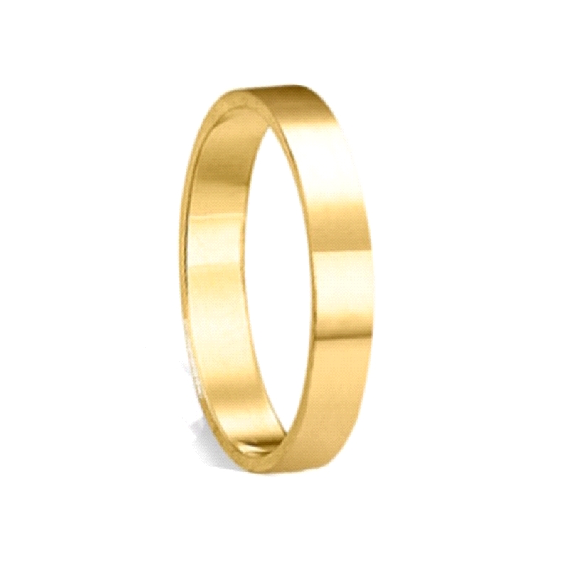 <STRONG>Alianza plana oro amarillo 3mm</STRONG>. <STRONG>Alianza plana boda oro amarillo 3mm</STRONG>. <STRONG>Anillo para boda 