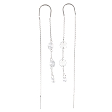 <STRONG>Pendientes Salvatore 136A0716 cadenas plata</STRONG>. <STRONG>Pendientes</STRONG> de<STRONG> mujer</STRONG> con cadenas 