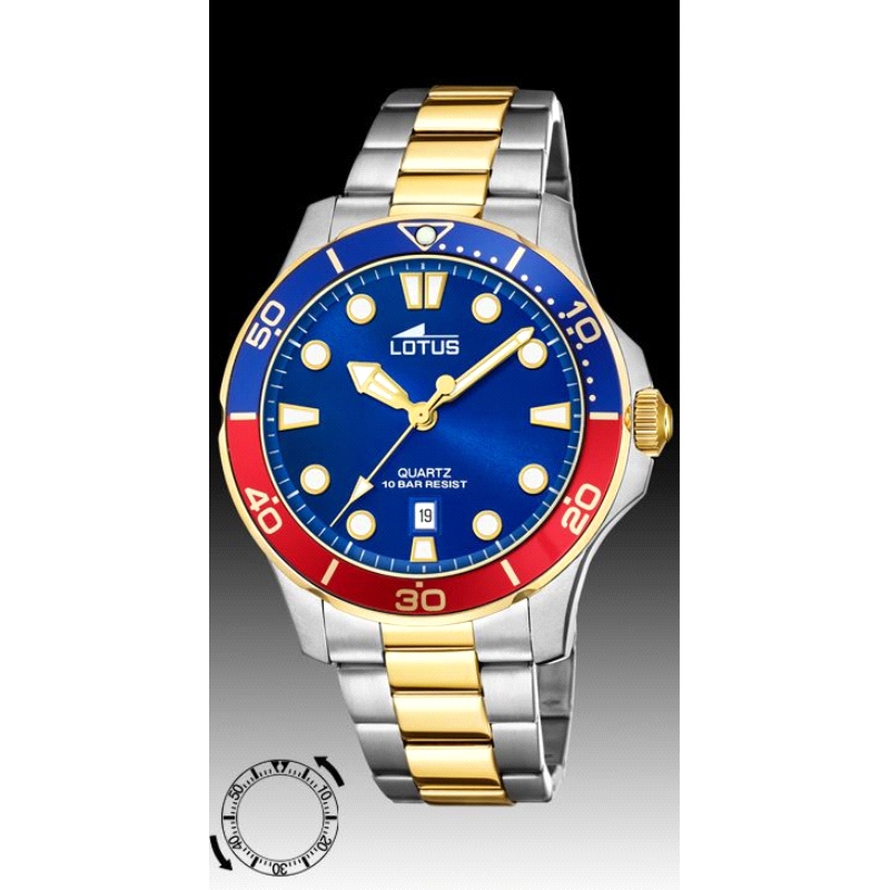 <STRONG>Reloj Lotus hombre 18760/4</STRONG> azul y rojo. <STRONG>Reloj Lotus hombre 18760/4</STRONG>. <STRONG>Reloj Lotus</STRON