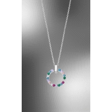 <STRONG>Collar plata Lotus LP3100-1/2 mujer</STRONG> multicolor. <STRONG>Collar</STRONG> de <STRONG>mujer Lotus LP3100-1/2</STRO