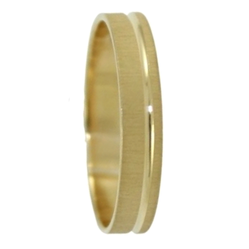 <STRONG>Alianza oro matizada con linea en brillo 3.5mm<BR></STRONG>Este&nbsp;<STRONG>Anillo de boda</STRONG>&nbsp;tiene un matiz