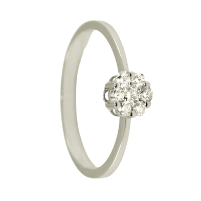 <STRONG>Anillo con diamante 0.22 cts oro blanco 18 kilates</STRONG>. <STRONG>Anillo</STRONG> para<STRONG> mujer</STRONG> con <ST